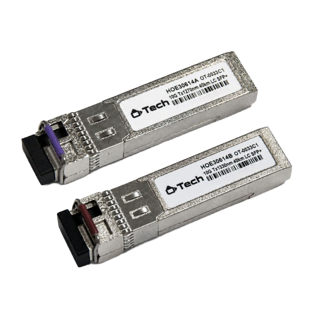 Módulo Gbic Transceptor SFP+ LC Monomodo 10Giga Lado A/B 40Km